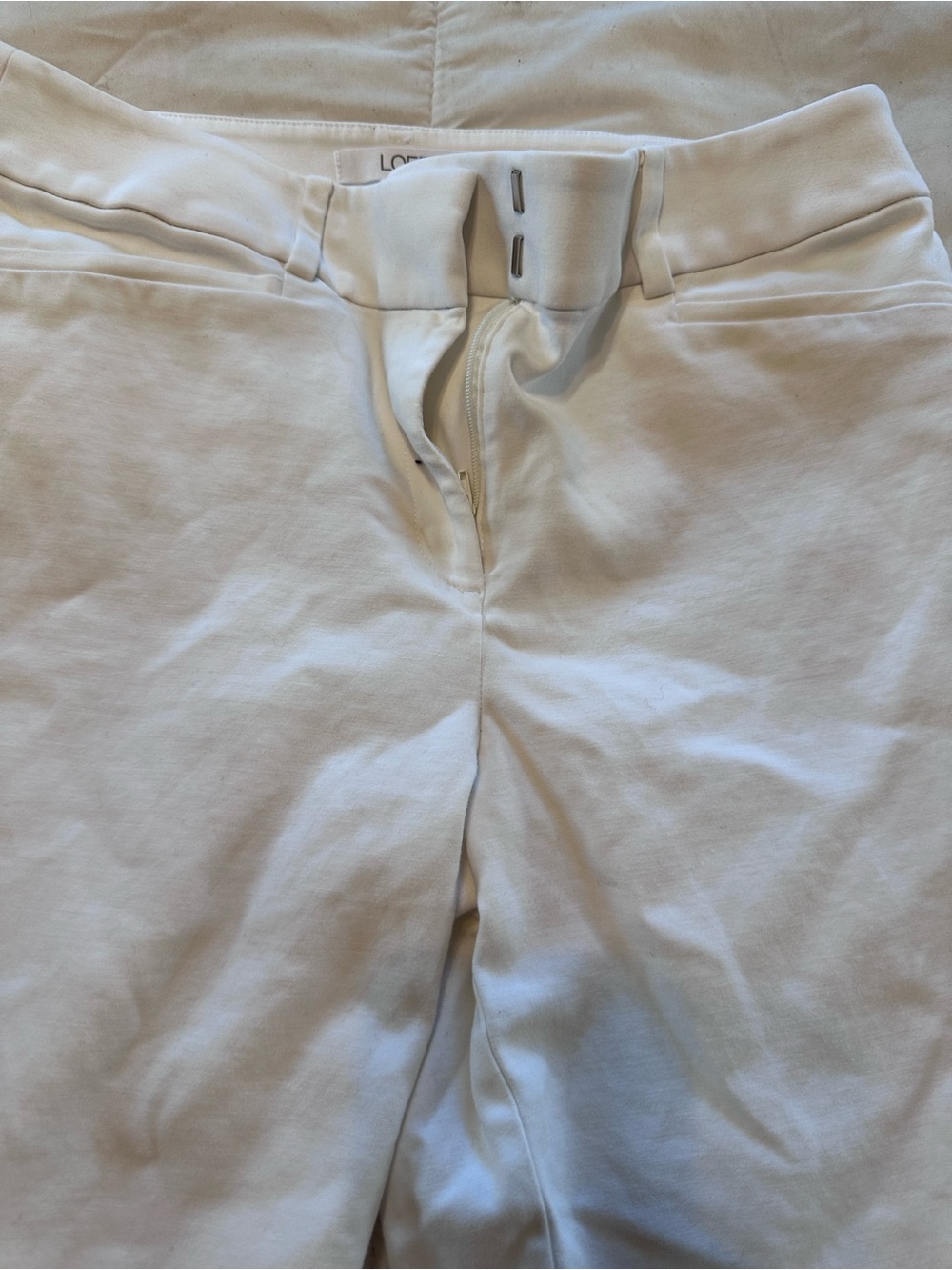 Loft Curvy Rivera Crop Pants size 6